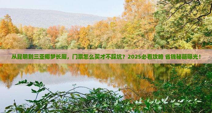 昆明去三亚椰梦长廊门票