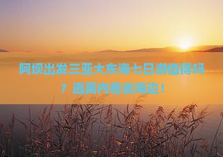 阿坝出发三亚大东海七日游
