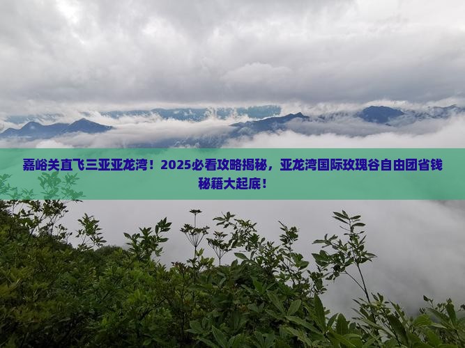 嘉峪关前往三亚亚龙湾国际玫瑰谷自由团