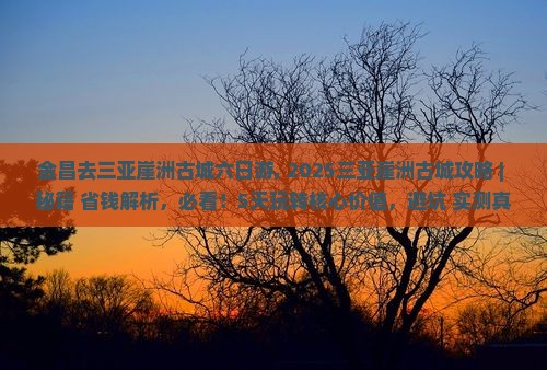 金昌去三亚崖洲古城六日游