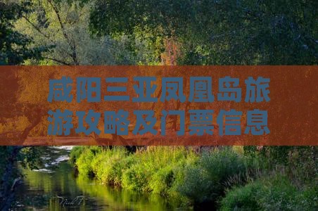 咸阳出发三亚凤凰岛门票