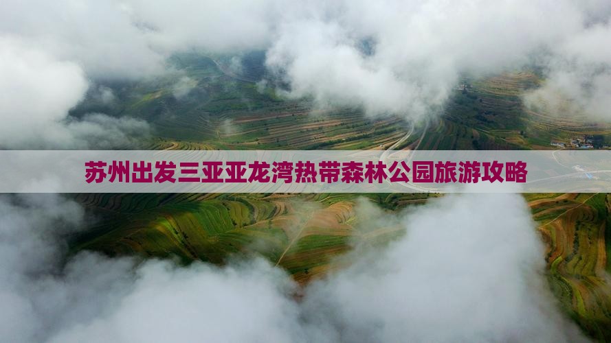 苏州出发三亚亚龙湾热带森林公园自由行
