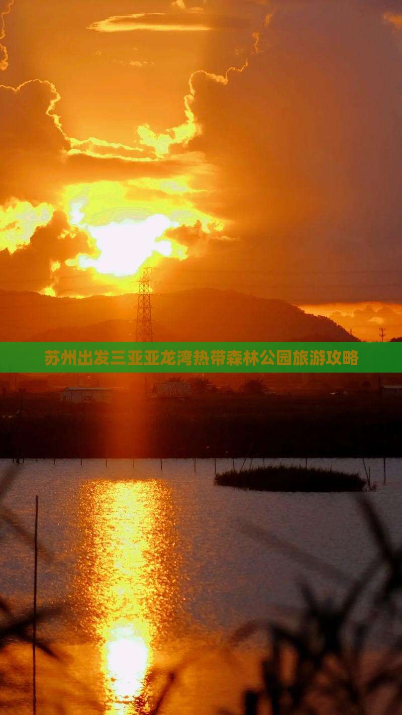 苏州出发三亚亚龙湾热带森林公园自由行