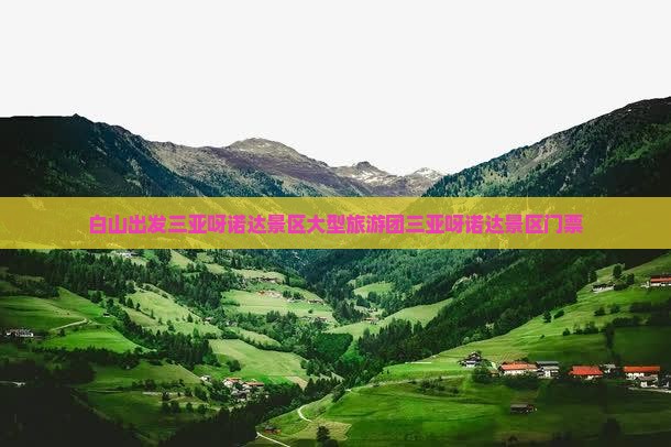 白山出发三亚呀诺达景区大型旅游团