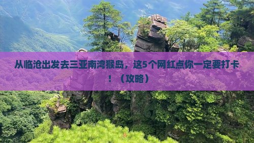 临沧出发三亚南湾猴岛旅游网红地点