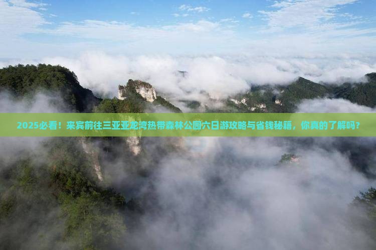 来宾前往三亚亚龙湾热带森林公园六日游