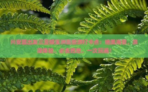 兴安盟出发三亚蜈支洲岛旅游打卡点