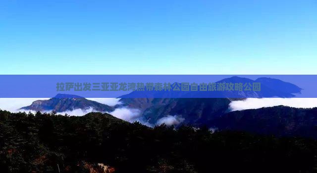拉萨出发三亚亚龙湾热带森林公园大型旅游团