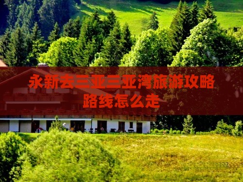 永新去三亚三亚湾旅游