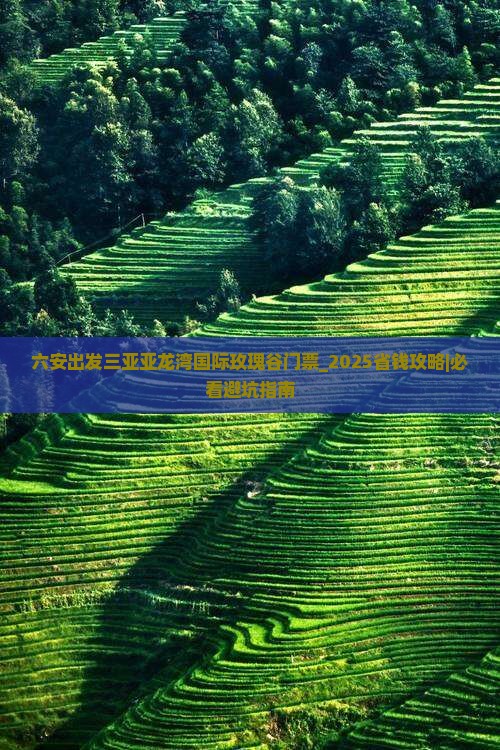 六安出发三亚亚龙湾国际玫瑰谷门票