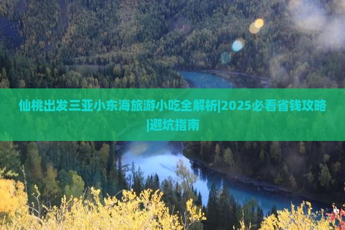 仙桃出发三亚小东海旅游小吃
