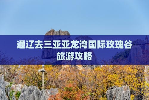 通辽市去三亚亚龙湾国际玫瑰谷自由行