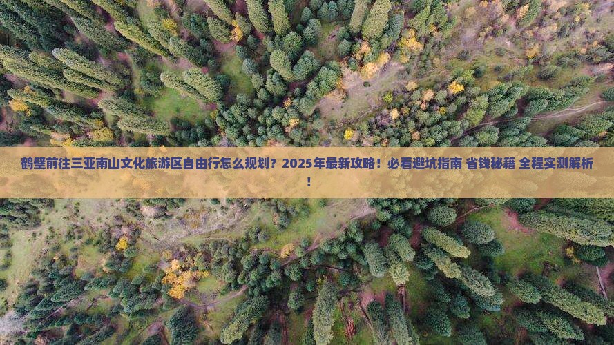 鹤壁前往三亚南山文化旅游区自由行