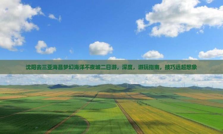 沈阳去三亚海昌梦幻海洋不夜城二日游
