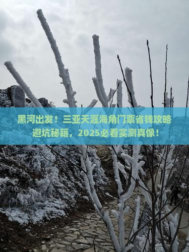 黑河前往三亚天涯海角门票