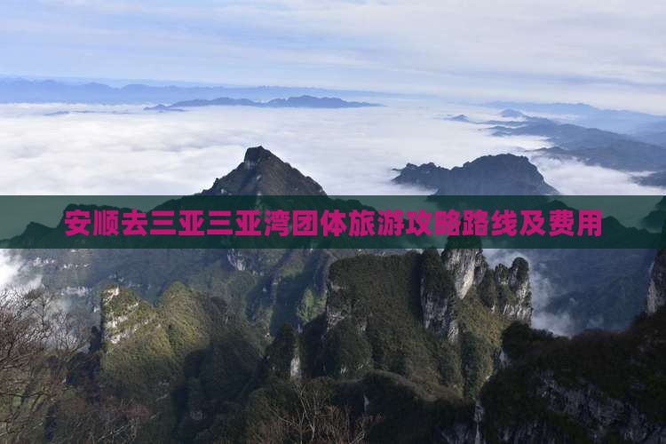 安顺去三亚三亚湾团体旅游