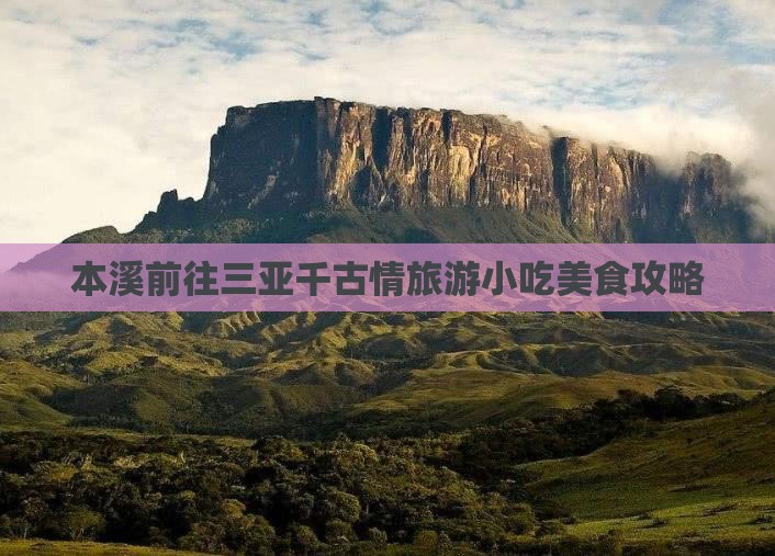 本溪前往三亚千古情旅游小吃