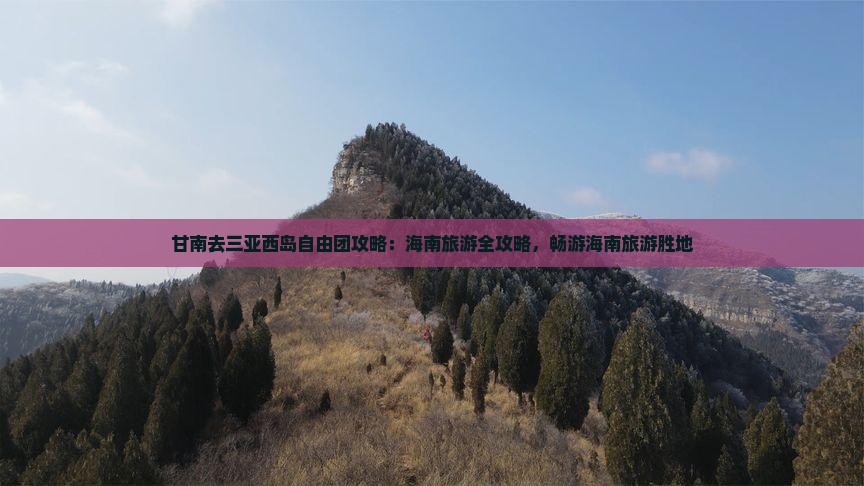 甘南去三亚西岛自由团