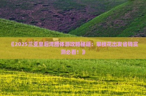 攀枝花前往三亚皇后湾团体旅游