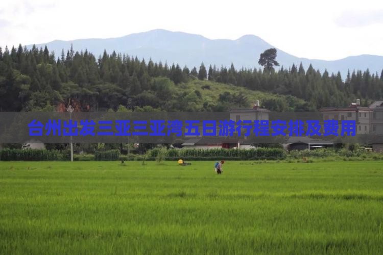 台州出发三亚三亚湾五日游