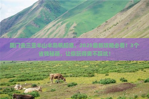 厦门前往三亚半山半岛帆船港攻略