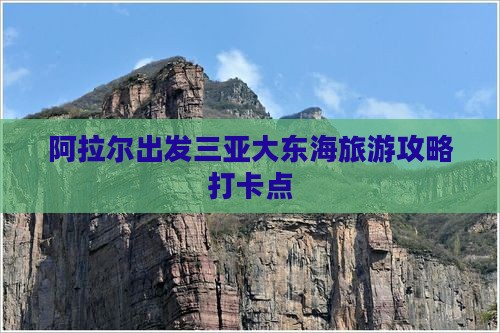阿拉尔出发三亚大东海旅游打卡点