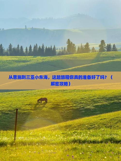 恩施去三亚小东海必玩地
