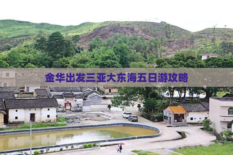 金华出发三亚大东海五日游