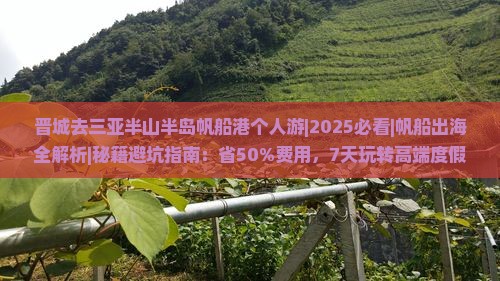 晋城去三亚半山半岛帆船港个人游