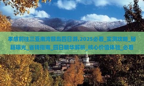 孝感前往三亚南湾猴岛四日游