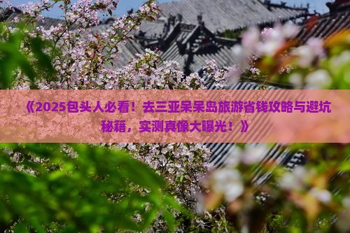 包头去三亚呆呆岛旅游