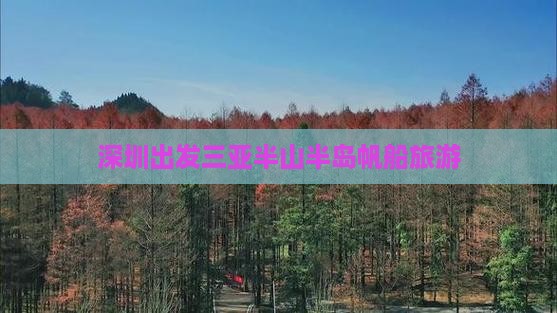 深圳出发三亚半山半岛帆船港旅行社