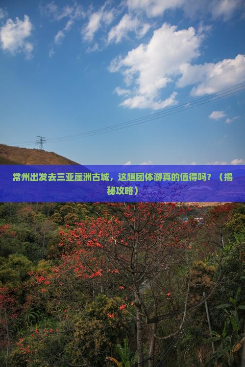常州前往三亚崖洲古城团体旅游