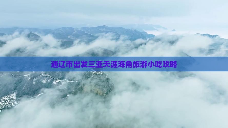 通辽市出发三亚天涯海角旅游小吃