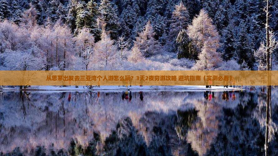 思茅出发三亚三亚湾个人游