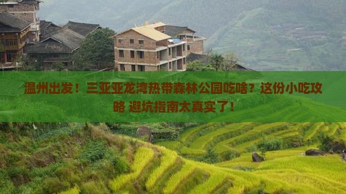 温州出发三亚亚龙湾热带森林公园旅游小吃