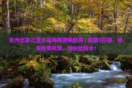 忻州出发三亚天涯海角团体旅游