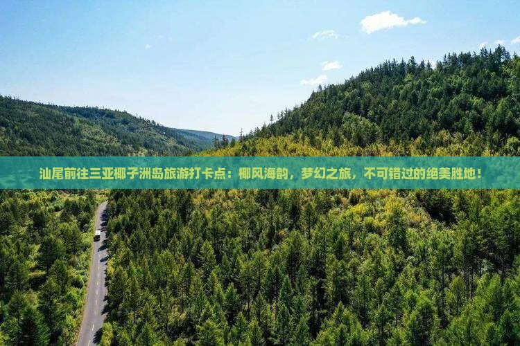 汕尾前往三亚椰子洲岛旅游打卡点