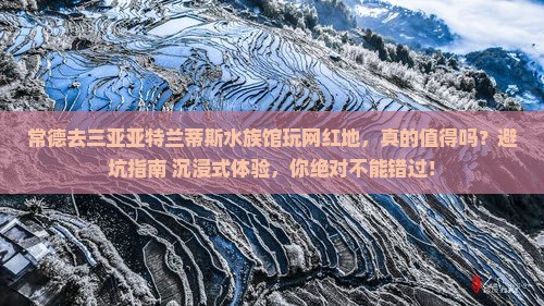 常德前往三亚亚特兰蒂斯水族馆旅游网红地点
