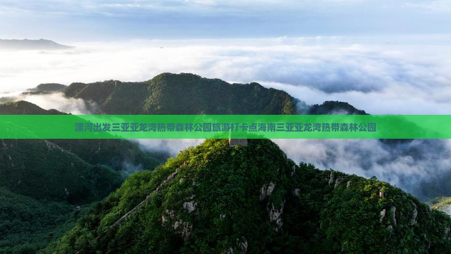 漯河出发三亚亚龙湾热带森林公园旅游打卡点