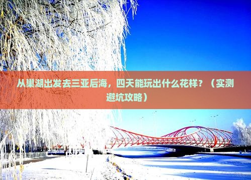 巢湖去三亚后海四日游