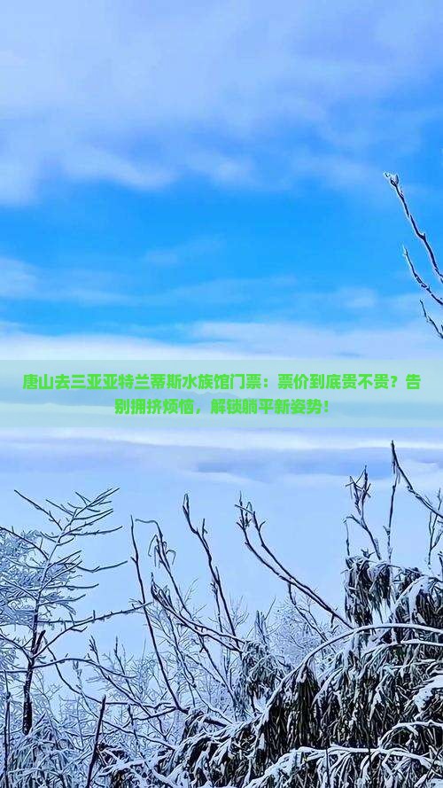 唐山去三亚亚特兰蒂斯水族馆门票