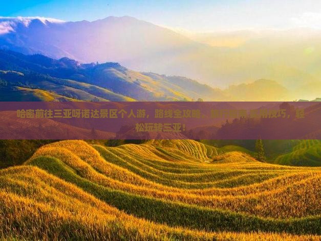 哈密前往三亚呀诺达景区个人游