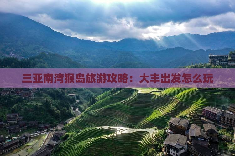 大丰去三亚南湾猴岛哪里玩
