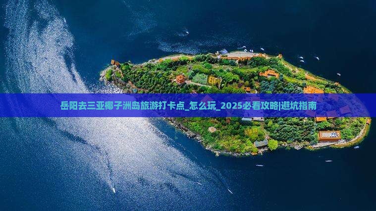 岳阳去三亚椰子洲岛旅游打卡点