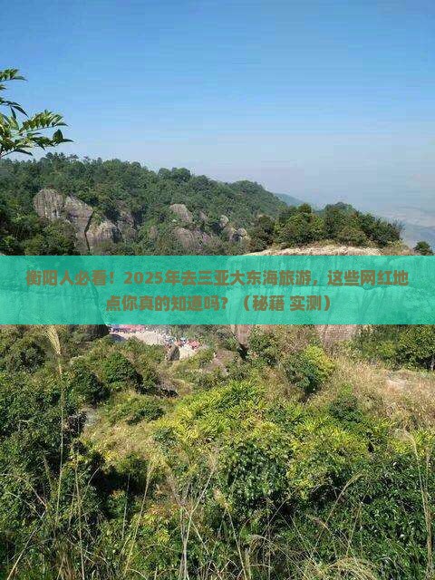 衡阳去三亚大东海旅游网红地点