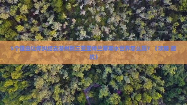 湖州去三亚亚特兰蒂斯水世界旅行社