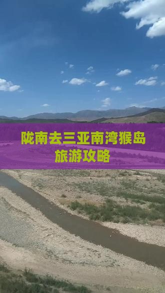 陇南去三亚南湾猴岛攻略