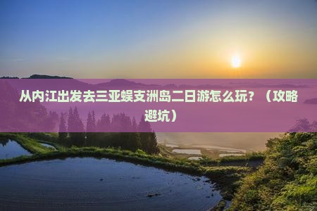 内江前往三亚蜈支洲岛二日游