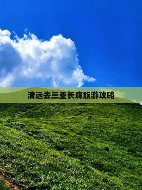 清远去三亚椰梦长廊旅游